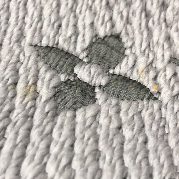 Auth LOUIS VUITTON M74742 charpes logo mania Stole/Shawl Scarf wool / silk gray - Picture 7 of 10